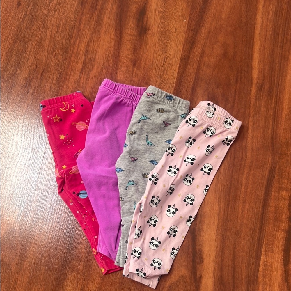 Kids Printed Leggings Set - Multicolor